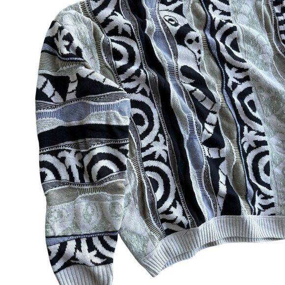 Rare White/Black Coogi-Style London Fog Sweater – XL - Picture 6 of 7